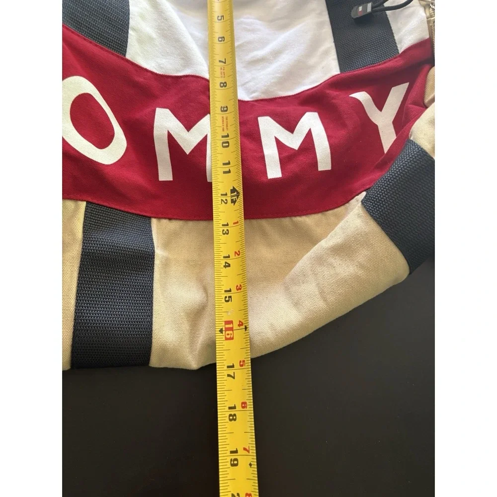 VTG Y2K Tommy Hilfiger Duffel Bag NWT Deadstock Canvas Weekender Gym Travel Bag